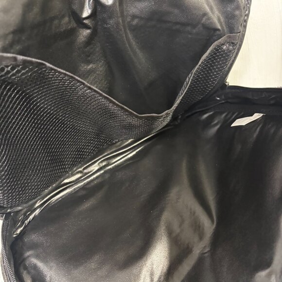 Excalibur Black Faux Leather Shoulder Laptop Bag Organizer Work Briefcase 13x10 - Picture 4 of 4